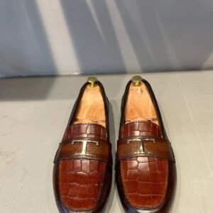 Tan Italian Leather Loafers
