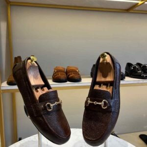 Brown Full Grain Loafers